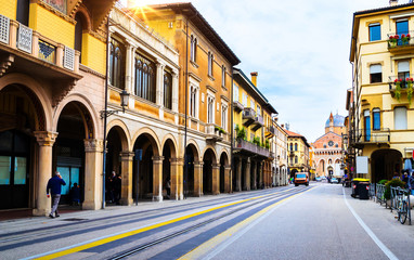 Beautiful street of Padova (Padua), Veneto, Italy