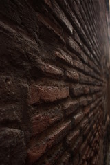 the old red brick wall
