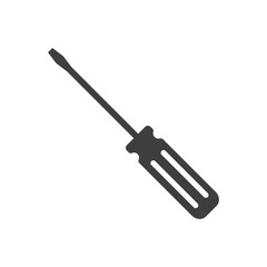 Screwdriver vector icon on isolate white. EPS10.