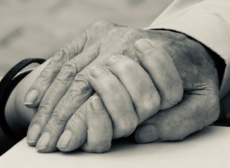 hands of elderly woman