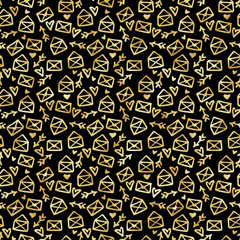 Valentine's Day Seamless Pattern - Cute Valentine design in hand drawn style
