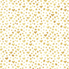 Valentine's Day Seamless Pattern - Cute Valentine design in hand drawn style