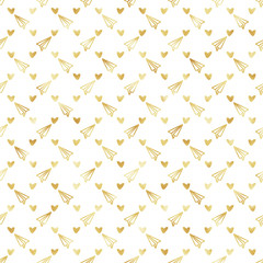 Valentine's Day Seamless Pattern - Cute Valentine design in hand drawn style