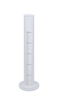 Measure cylinder glass. vector illustration