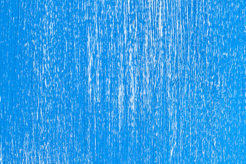 Horizontal natural wood background painted with blue paint. Interior and design concepts for creativity