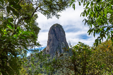 Pedra do Bau, rock mountain peak in Sao Bento do Sapucai, Brazil.