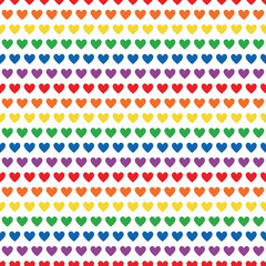 Rainbow Colors Seamless Pattern - Colorful and bright repeating pattern design