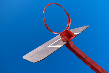 outdoor basketball hoop
