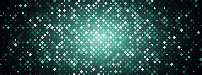 Fototapeta premium Technology illustration. Abstract futuristic background consisting of small squares and pixels. 