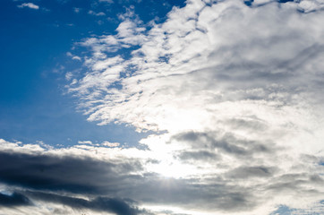 photography of clouds in the blue sky