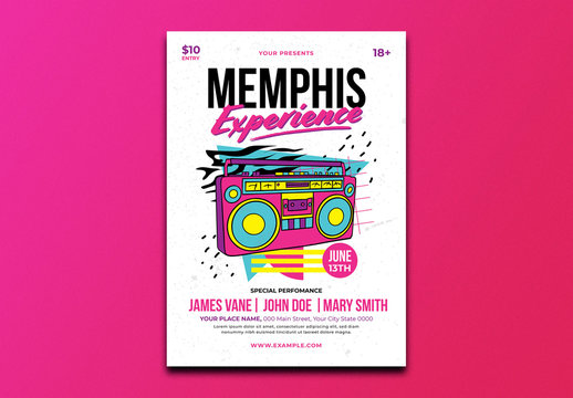 Memphis Music Event Flyer Layout