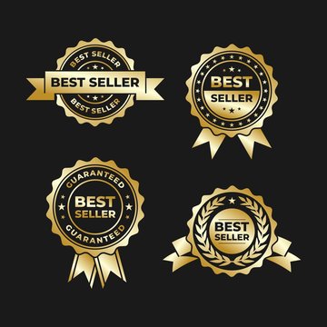 best seller price tag badges vector design
