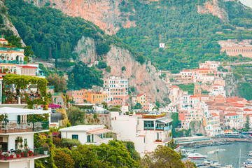 Fototapeta premium Beautiful coastal towns of Italy - scenic Positano in Amalfi coast