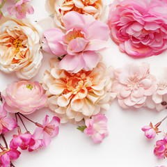 floral backdrop. pink flowers background