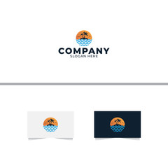 Sunrise Land Logo Design Template