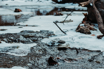 Water Flowing Winter