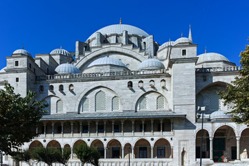 Suleymaniye Mosque in city of Istanbul, Turkey