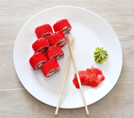 Photo of a fish roll for lunch