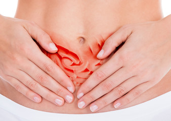 Woman Suffering From Stomach Ache