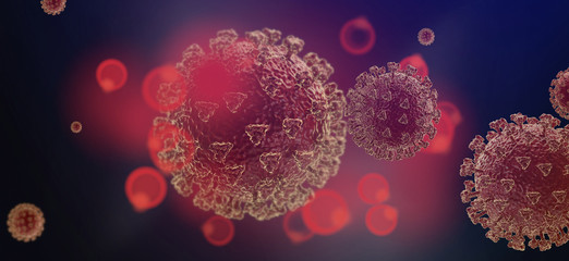 Fototapeta na wymiar concept of Coronavirus Covid-19 3d-illustration