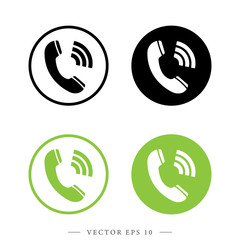 Telephone receiver sign. Phone vector isolated illustration.