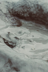 Mud vulcanos in Buzau, Romania