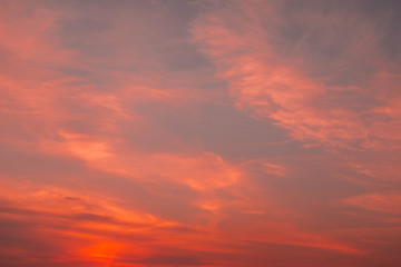 orange Sky and Sunset background