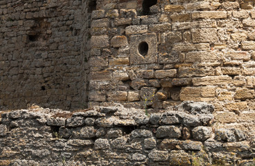 The walls of the old fortress. Akkerman in Ukraine.