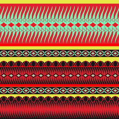 Ethnic geometric pattern design. Vector illustration.