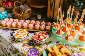 Assorted sweets in a cocktail party