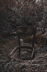 Fototapeta na wymiar old wooden chair