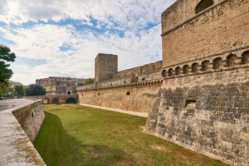 Fototapeta na wymiar View At The Swabian Castle - Castello Svevo - Bari - Apulia - Italy