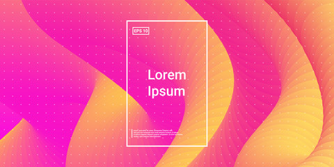 Wavy Geometric Shape. 