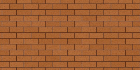 茶色いレンガでできた壁のイラスト