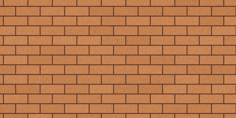 茶色いレンガでできた壁のイラスト