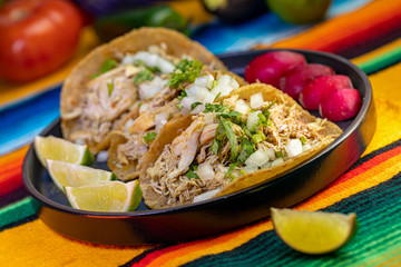 Three Juicy Chicken Tacos