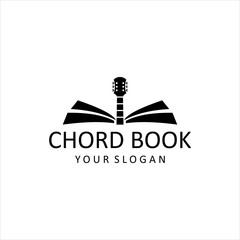 chord book vector logo design guitar graphic abstract