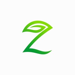 leaf logo that formed letter Z