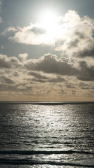 clouds over sea