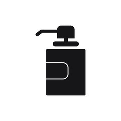 Fototapeta premium Antibacterial hand and sanitizer icon isolated on white background