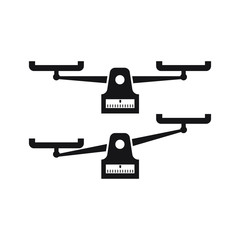 Scales icon design isolated on white background