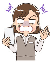 制服 スタッフ 受付 医療事務 店員 イラスト