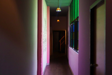 light in the dark room