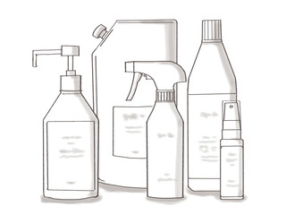 ウイルス対策グッズ_白ボトル