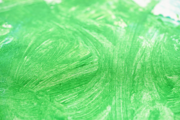 abstract image green watercolor paint on paper background