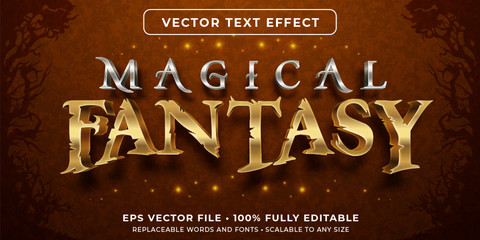 Editable text effect - fantasy magic style © vectorrific23