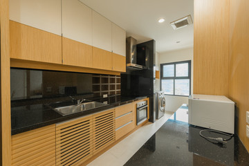 Modern, bright, clean, kitchen interior