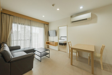 Interior, beautiful apartment, luxurious living room