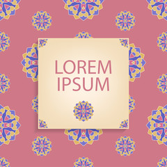Obraz premium Background pattern ornament arabic flower
