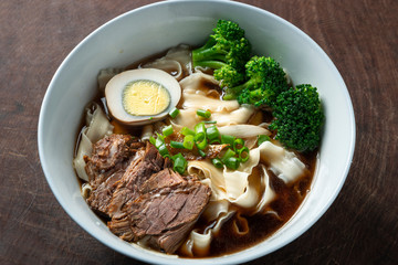 
A bowl of delicious Chinese beef noodles